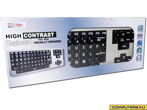 High contrast keyboard